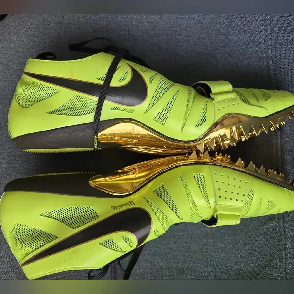 Nike Zoom Celar 4 Track Spikes NWOT Neon Yellow Black Size 13